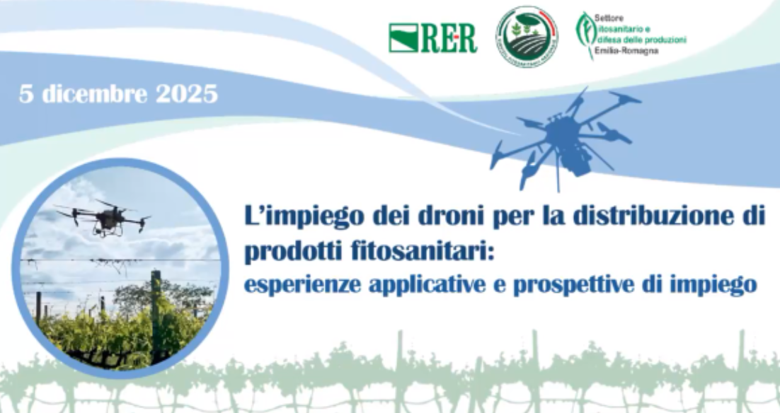 Convegno “L’impiego dei droni per la distribuzione di prodotti fitosanitari: esperienze applicative e prospettive di impiego”